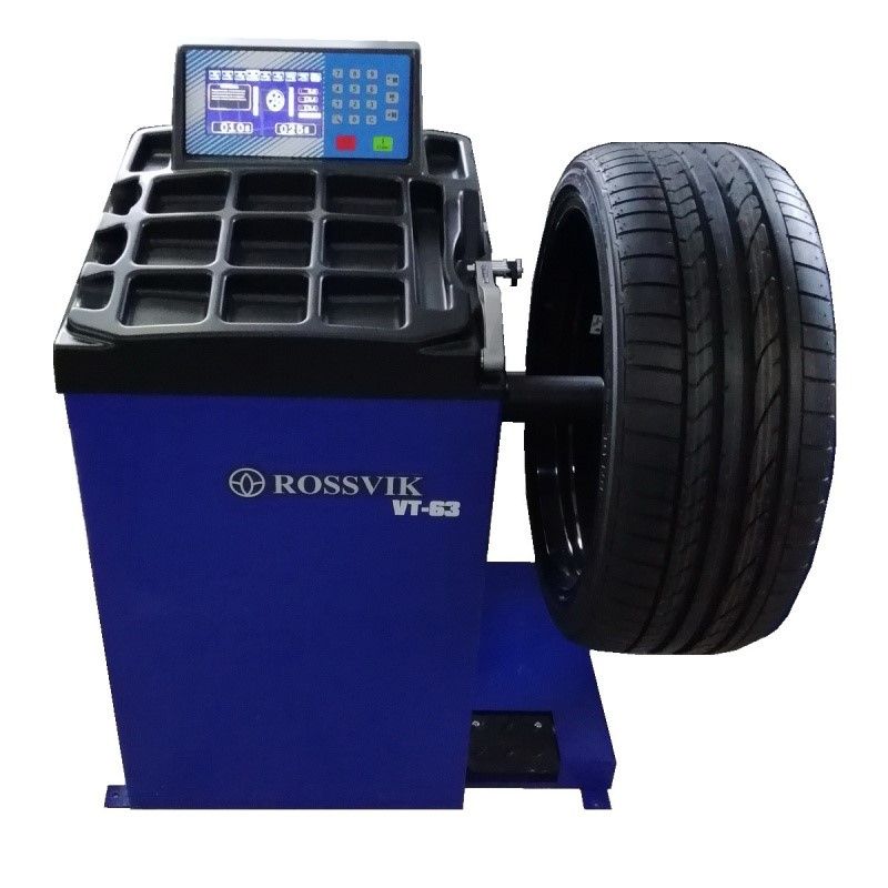 Балансировочный станок ROSSVIK VT-63, 220В (электронная линейка, цветной ЖК-дисплей)