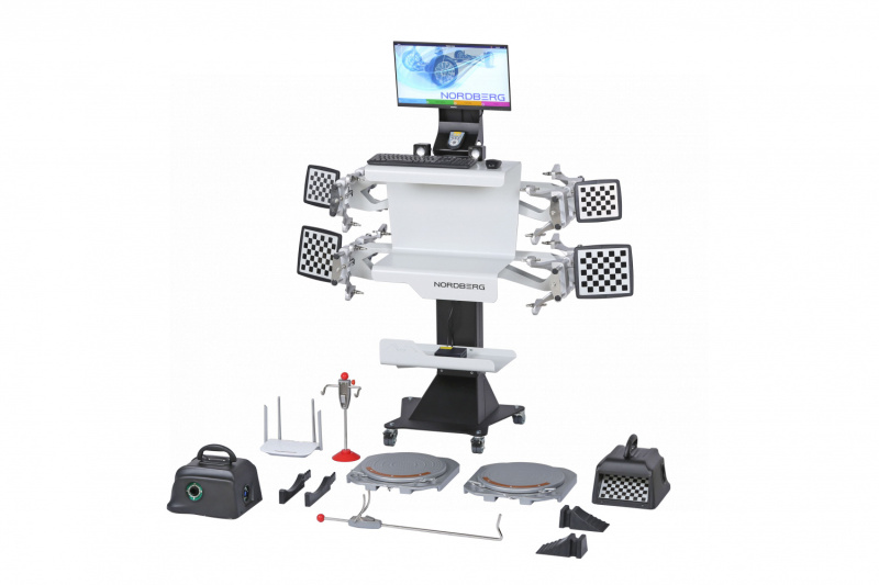 Стенд сход-развал 3D модель для ям и подъемников, серый NORDBERG C803 (7015)