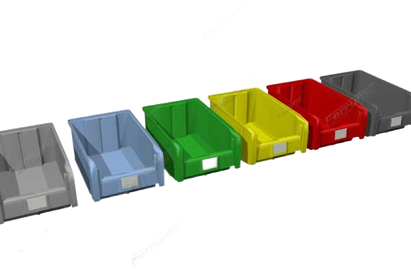 Упаковка пластиковых ящиков объём 3,8л. (в упак. 32шт) - белый FERRUM 05.432S-7001