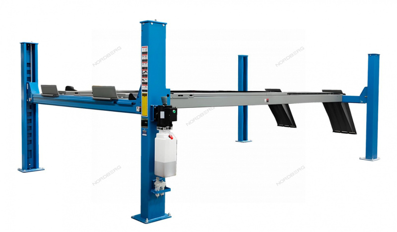 Подъемник четырехстоечный 6,5 т, для сход-развала, синий NORDBERG 4465B