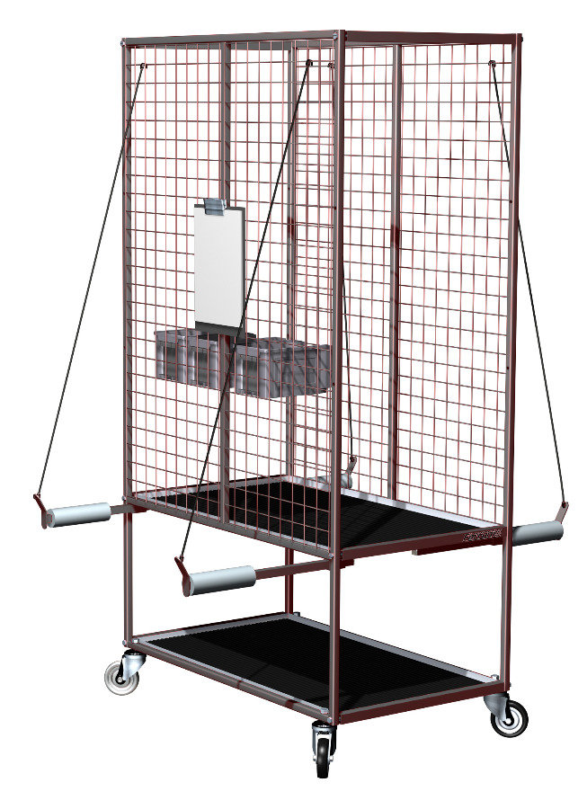 Тележка арматурная 590х975х1920h - серый металлик  06.101-9007