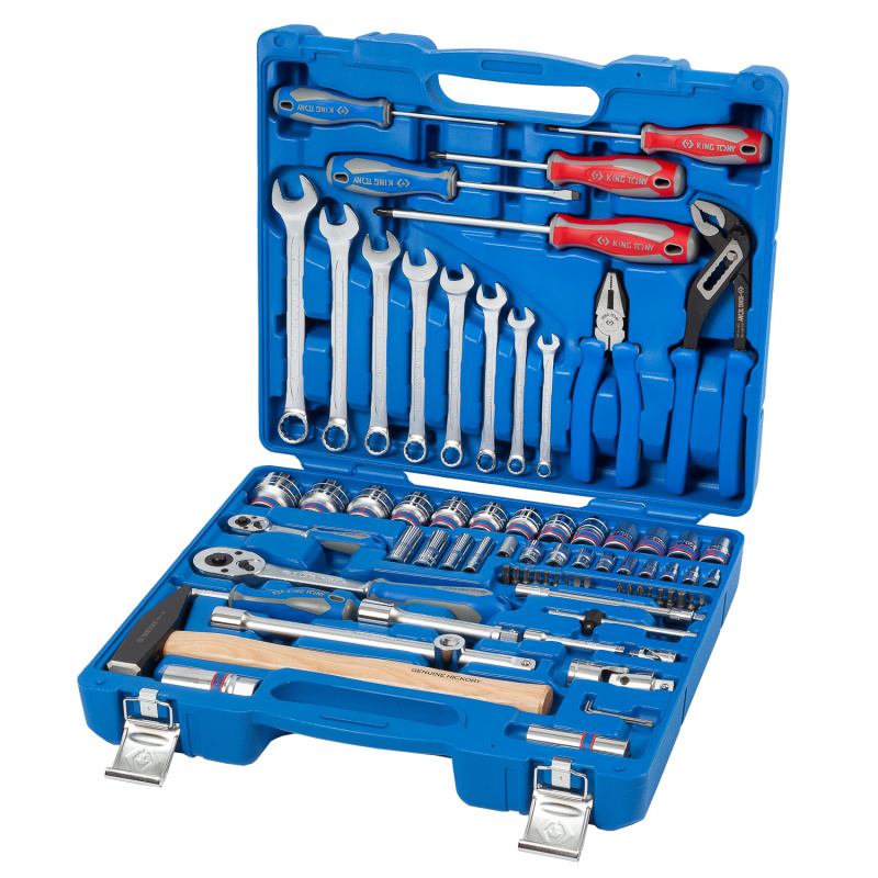 KING TONY Набор инструментов универсальный, 77 предметов 7577MR