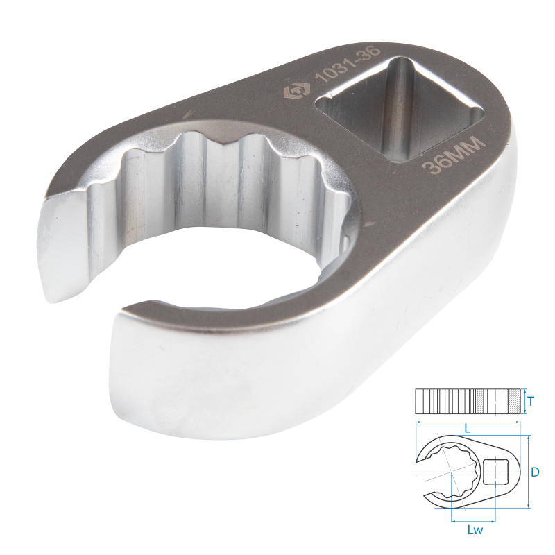 KING TONY Ключ разрезной (воронья лапка) 36 мм, 3/4" 1031-36R