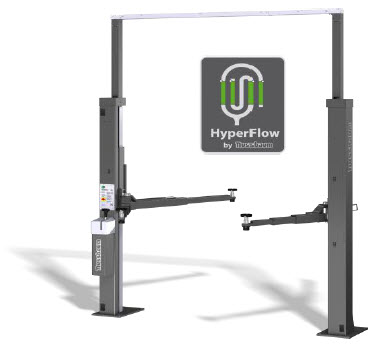 Подъемник двухстоечный г/п 3т электрогидр-й с верхней синхр-й NUSSBAUM POWER LIFT HF 3S 3000 MINIMAX